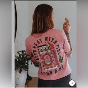 Octopied Mind Burn Baby T shirt - short version